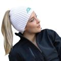 (A) Toque with elasticized Ponytail opening (Women's)
