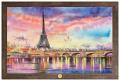 "River Seine and The Eiffel Tower" Framed Art Print