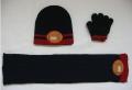 3-pieces Winter Knit Hat Scarf Set